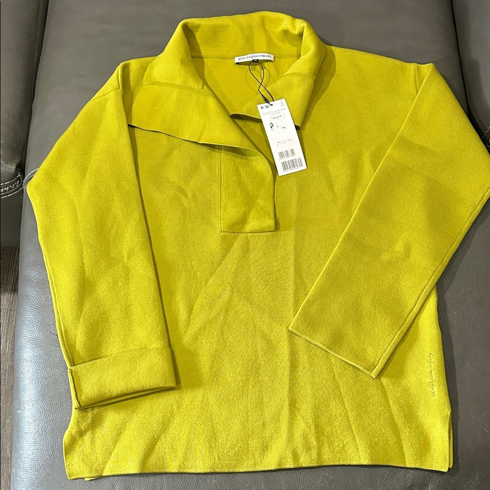 Adolfo Dominguez Mustard Knit Top